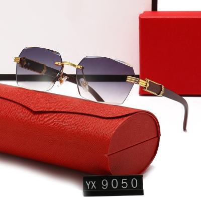 China Fashion Sunglasses 9050 Customs 2022 Sun Glasses For Women Luxury Male Sun Glasses Small Square Lenses View Sun Shade for sale