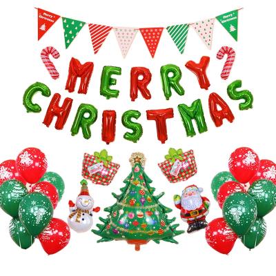 China New Foil/2021 Christmas Decorations Party Foil Balloons Set Christmas Decorations Balloons for sale