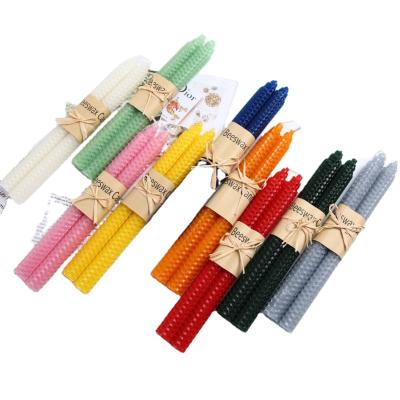 China Rod Wax Colorful Beeswax Long Pole Eco-Friendly Natural Beeswax Candle Smokeless And Odorless Handmade Candle for sale