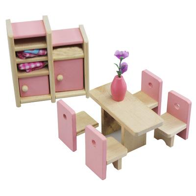 China Pink Children's Kitchen Preschool Education Play Set Small Furniture Toys Educational AIDS Toys Toys Furniture Toys for sale