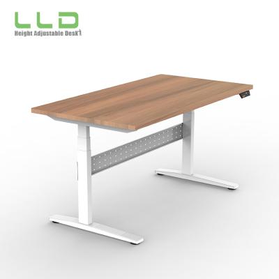 China Electric Height Adjustable Executive Desk 2 Legs Height Adjustable Sit Stand Desk (Height) Position for sale