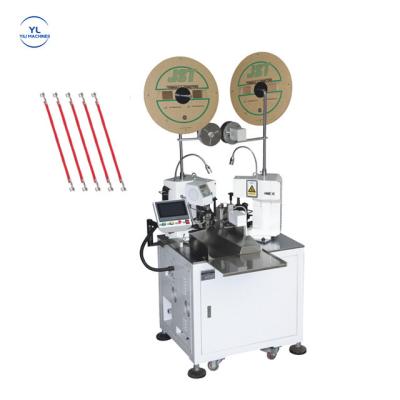 China Cables Cutting Machine Full Automatic Double Heads Cable Strip Terminal Crimp And Crimp Equipment Machine for sale