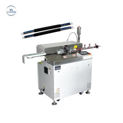 China YILI Multi-Function Automatic Double Headed Sides Cutting Cables 2 Sticky Tin Terminal Inserting Machine for sale