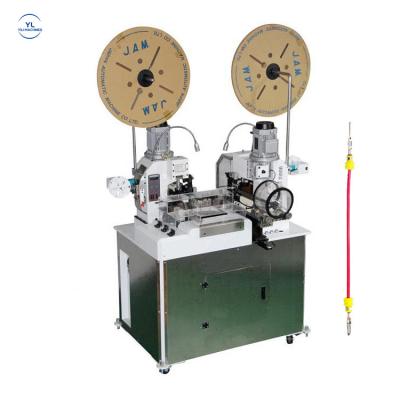 China Cables Cutting Full Automatic Double Head Wire Barring Cutting Machine Applicator Cable Crimping Crimping Equipment for sale