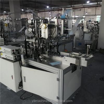 China Full automatic disposable surgical nonwoven machines repair shops earloop 3Ply production welding machines 1+1 for sale