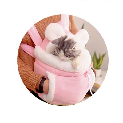 China New Fashion Sustainable Comfortable Portable Pet Warm Travel Bag With Hand Warmer Pocket for sale