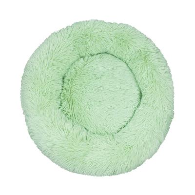 China Breathable Wholesale Donut Cat Bed Plush For Pet Winter Sleeping for sale