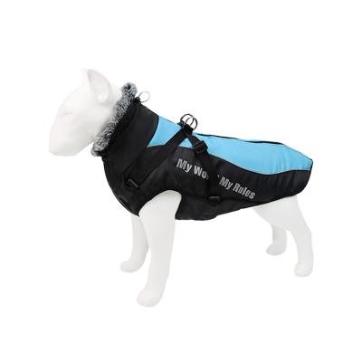 China Custom Logo Adjustable Neck Stormsuit Waterproof Windproof Warm Reflective Dog Stocked for sale