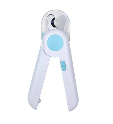 China Durable Pet Nail Clippers Scissors Stainless Steel Sharp Clipper Trimmer With Led Light for sale