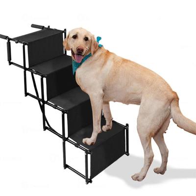 China Sustainable High Strength Bearing Durable Car Pet Cat Dog Travel Foldable Stairs for sale