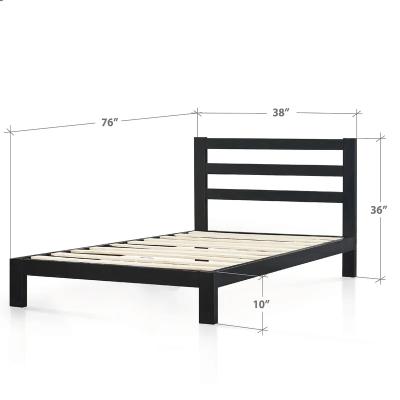 China Modern Queen Size Metal Bed Frame Dismantle Metal Bed Frame Slat Foldable Slatted Bed Frame for sale