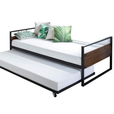 China Storage Twin Daybed And Caster Frame Set Sofa Bed Modern Living Room Single Bed For Sale for sale