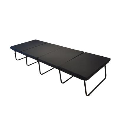 China New Design Foldable Steel Portable Folding Bed With Mattress for sale