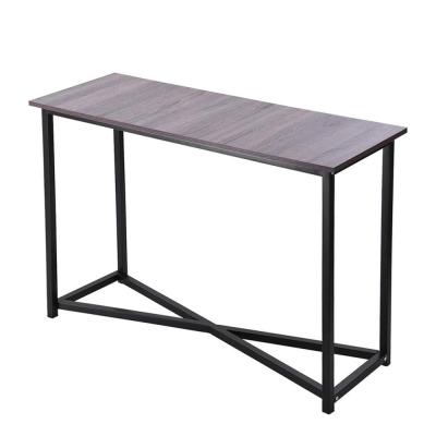 China Modern Gray Wood Rustic Table Hall High End Console Table Console for sale