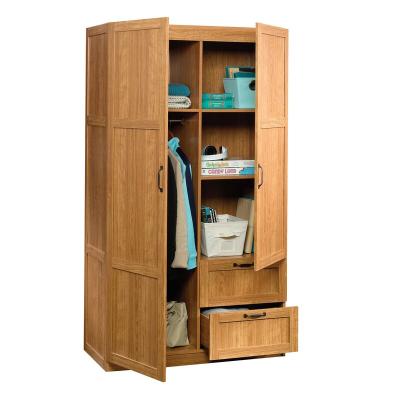 China KD Particleboard Wooden Wardrobe Clothes Cabinet for sale