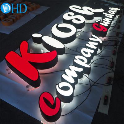 China Hot Selling Shops 3D Led Advertising Signage Company Signage Luminous Acrylic Letters Sign For Wall Signage for sale