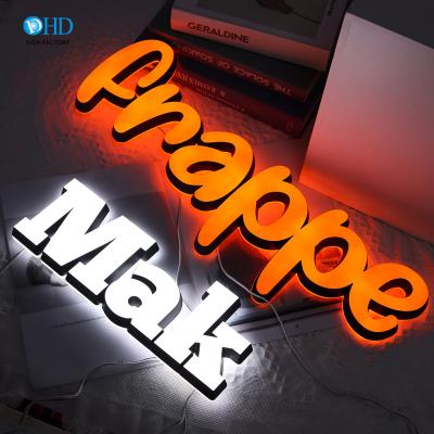 China Schools Custom Acrylic Letter Signage Outdoor Waterproof 3d LED Letter Signs With Led Light for sale