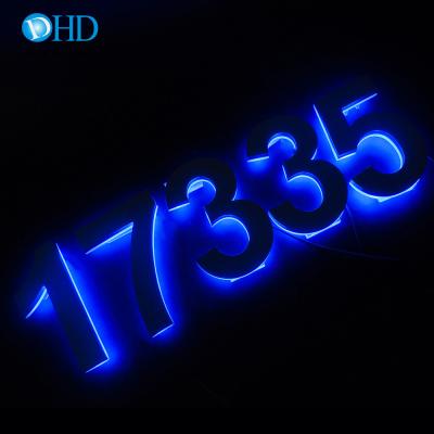 China Shops Custom Backlit 3d License Plate Letters Numbers And Letters Led Outdoor Sign for sale