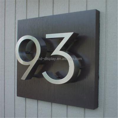 China Stores Custom New Advertising Door Signs Digital Led House Number For Hotel for sale