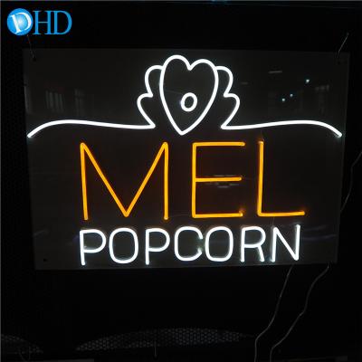 China Wedding Factory Custom Hanging Logo Colorful Acrylic Neon Sign For Store Decoration for sale