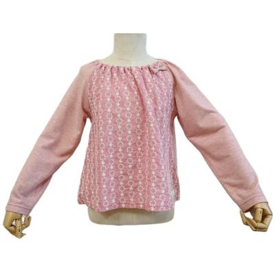 China Professional 100% Cotton Supply Combed Cotton Crewneck Pink Kids Blanket Dress Shirts for sale