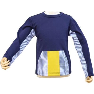 China Custom Line High Quality Regular Terry Cotton Kids Sweatshirt Printed Pullovers for sale