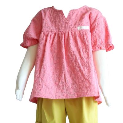 China High Standard 100% Cotton Customized Organic Knitting Color Cotton Fabric Kids T-Shirts for sale