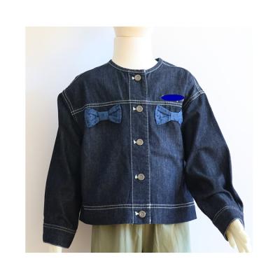 China 100% Korean Cotton China Modern Blue Kids Denim Pocket Jean Jackets For Boys for sale