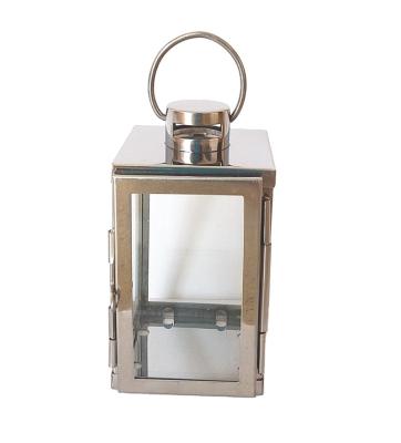 China Romantic Outdoor Garden Candle Lantern Decorative Silver Stainless Steel Candle Holder for Wedding Home Decoration for sale