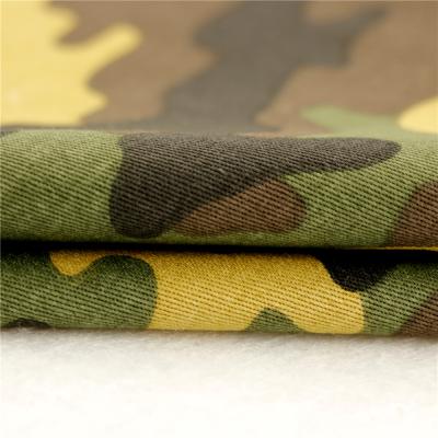 China 20X16+70D/156X48 254Gsm Cotton Anti-Static Stretch Twill 100% Camouflage Military Uniform Fabric for sale