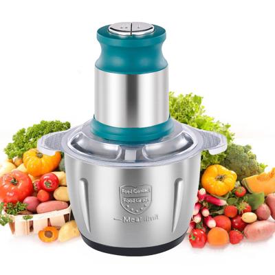 China Food Processor Pure Copper and Stainless Steel 2L 3L Mini Vegetable Chopper Grinders Electric Motor Meat Grinder for Home Kitchen for sale