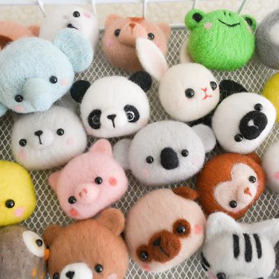 China China Handmade Needle Wool Toy DIY Craft Felted Gemini Doll Cute Dog Shiba Inu Kits Felt Wool Toy for sale