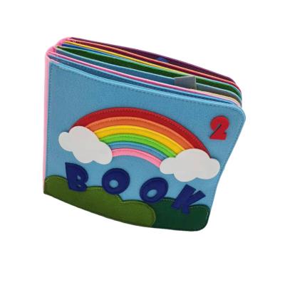 China Wholesale Price Beautiful Felt Book Toy Educational Children Learning Toy Colorful Felt Book Toy The Beautiful for sale