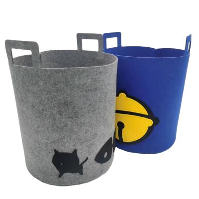 China New Design Viable Hot Sale Custom Cartoon Felt Storage Basket Custom Color Animal Storage Box for sale