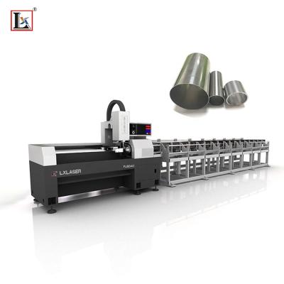 China Metal Pipe Cutting CNC Fiber Round Tube Laser Cutting Machine for sale