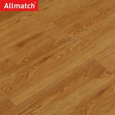 China Allmatch 4mm Wood Texture PVC clip lock hybrid flooring board spc decorative vinyl flooring for sale