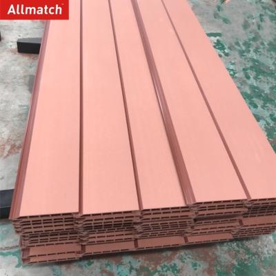 China Natural wood color exterior wall panel DIY wpc great wall panel for sale