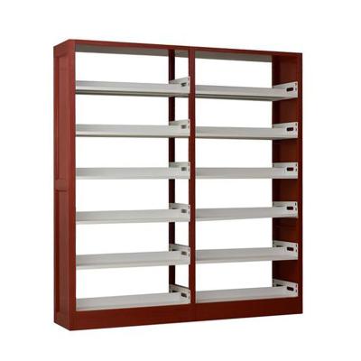 China Antique Bookcase Magazine Bookcase Stainless Steel Metal Shelf Double Column Eco-Friendly Storage Wholesale Bookstores for sale