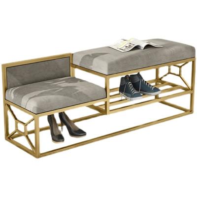 China (Other) Adjustable Modern Simple Family Living Room Bedroom Hotel Porch Metal Shoe Rack for sale