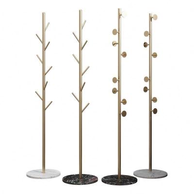 China Wholesale Customizable Wholesale Customizable Cheap Creative Simple Modern Luxury Base Metal Coat Hat Rack Marble Stand for sale