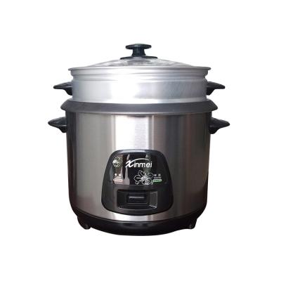 China Automaic Cook Rice Cooker Electric And Stainless Steel System Hot Chamber Appliances Aluminum Inner Pot With Glass Lid for sale