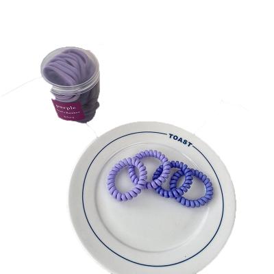 China Popular Plastic Hair Tie 2022 Virgin Hair Tpu Telephone Wiring Blue Band Hair Ties Plastic Hair Bands for sale