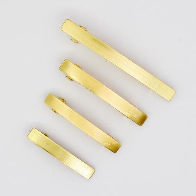 China Wholesale Woman Simple Metal Hair Accessories Fashion Rectangle Barrette Hair Clip French White for sale