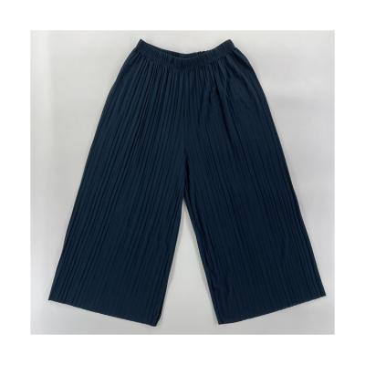 China Factory Direct QUICK DRY Summer Cotton Canvas Pants Wide Leg Pants Female Elastic Waist Women's Loose Trousers for sale