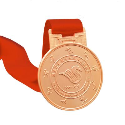 China China Xinmei Manufacturer Made Own Design Your Own Award Sport Race Medal Custom Metal Sports Medals With Ribbon for sale