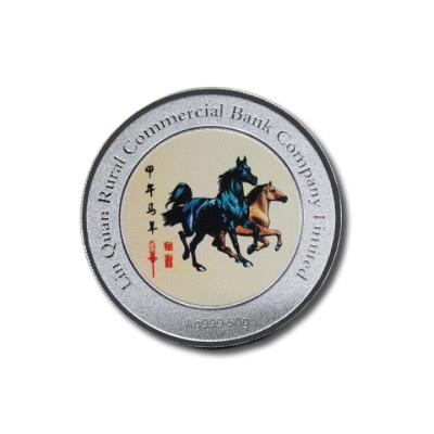 China China Xinmei Made Cheap Enamel Logo Customize Printed Vsilver Plated Gold Metal Custom Souvenir Coin for sale