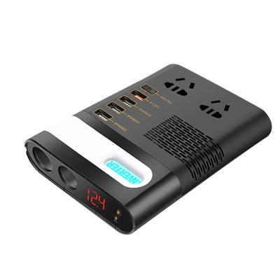 China ABS Flame Retardant High Quality Material USB Converter 12v 24v 110v 220 Voltage Car DC AC Charger Fast Charging Inverter for sale