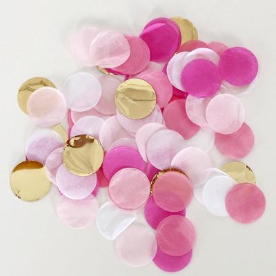 China 2.5cm Paper Confetti Mix Color Wedding Paper Decoration for Party Birthday Tissue Paper Confetti for sale