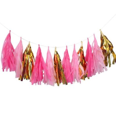 China PACKAGE 2021 Tissue Paper Balloon Tassel Garland Wholesale Good Quality Handmade Wedding Birthday Decoration Party Supplies for sale