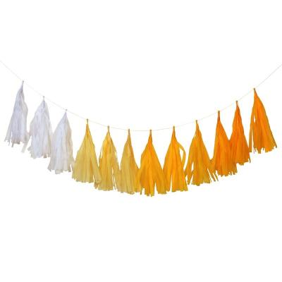 China 2021 Wholesale Paper TOP Selling Good Quality Party Decor Tissue Paper Balloon Tassel Fringe Garland For Birthday Wedding Decoration for sale